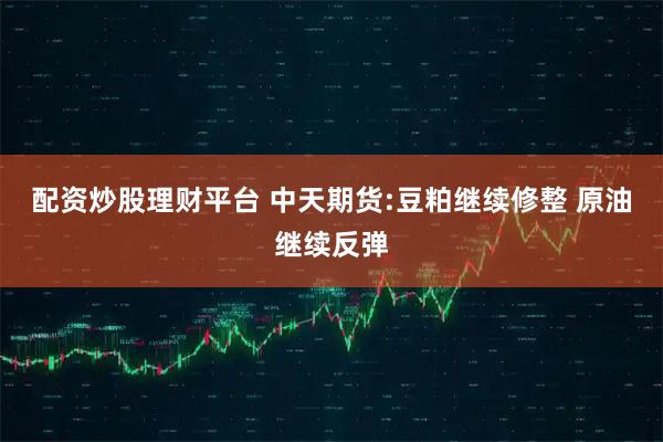 配资炒股理财平台 中天期货:豆粕继续修整 原油继续反弹