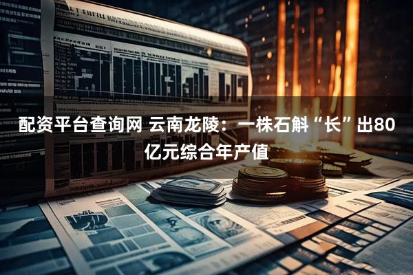 配资平台查询网 云南龙陵：一株石斛“长”出80亿元综合年产值