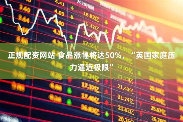 正规配资网站 食品涨幅将达50%，“英国家庭压力逼近极限”
